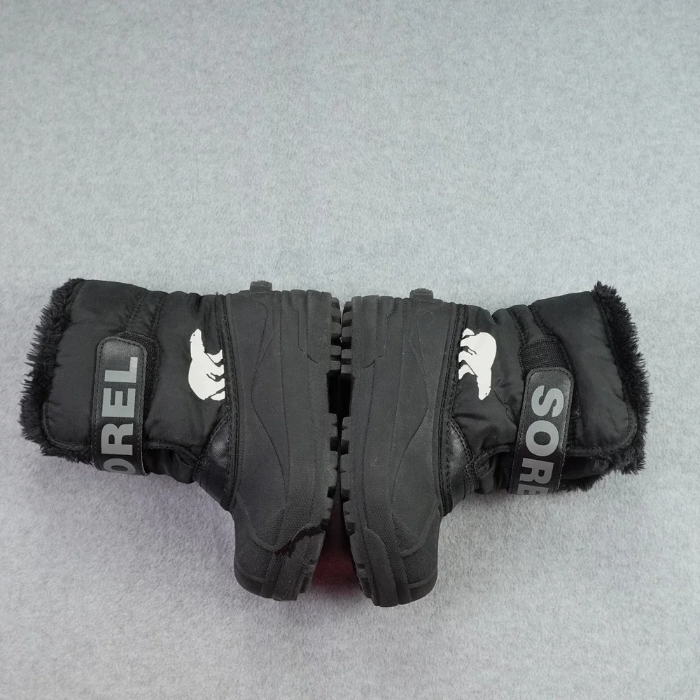 Sorel Snow Boot Toddler 11 Black Winter Commander Insulated Waterproof Warm